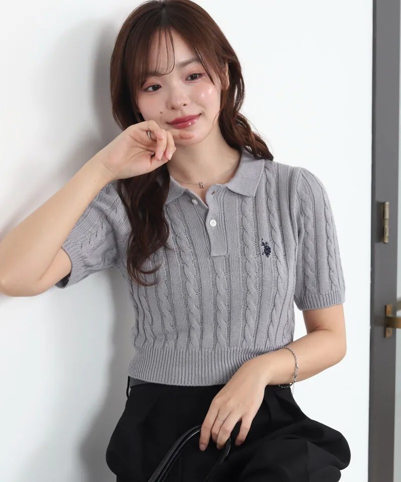 <日本限定🇯🇵> U.S. POLO ASSN. 小Logo 刺繡 夏季針織 POLO領 短袖 3色
