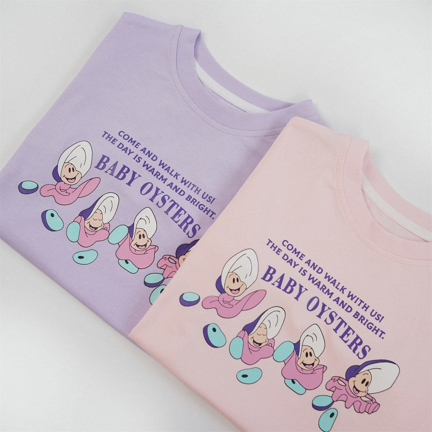 牡蠣寶寶粉嫩上衣