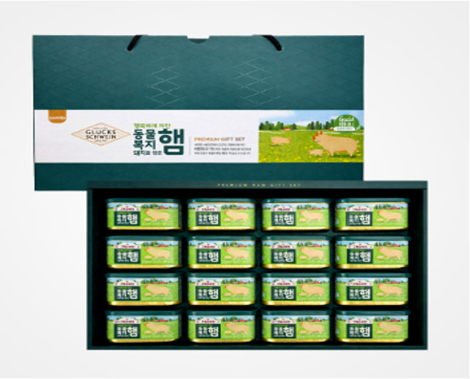 XV030 Samilp 幸福豬仔午餐肉 200g*16盒 (禮盒版) (用幸福長大的豬做的) EXP: 27.07