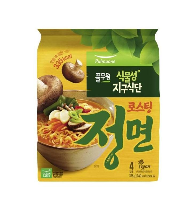 XV034 Pulmuone) Vegan 非油炸 HTT烘焙野菜湯麵 94g* 4 (1袋4包入) EXP:3個月或以上