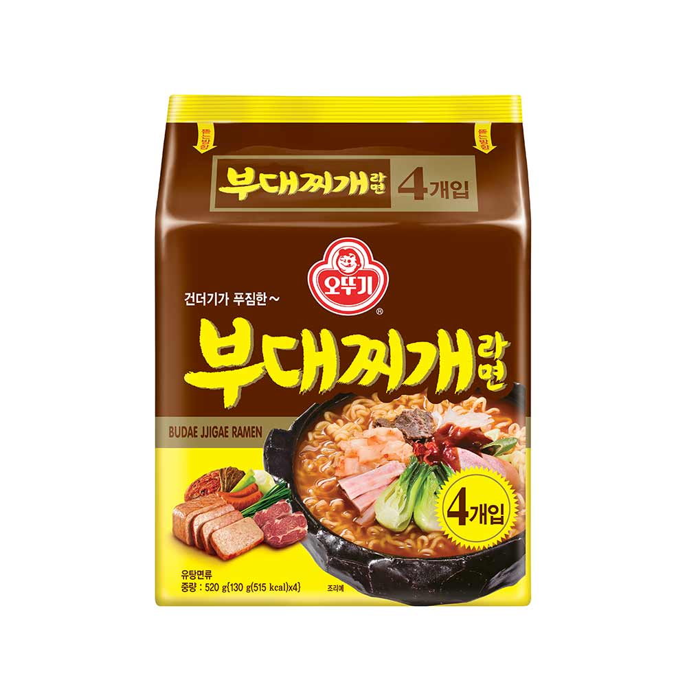 XV040 不倒翁) 部隊鍋拉麵 130g* 4 (1袋4包入) EXP:3個月或以上