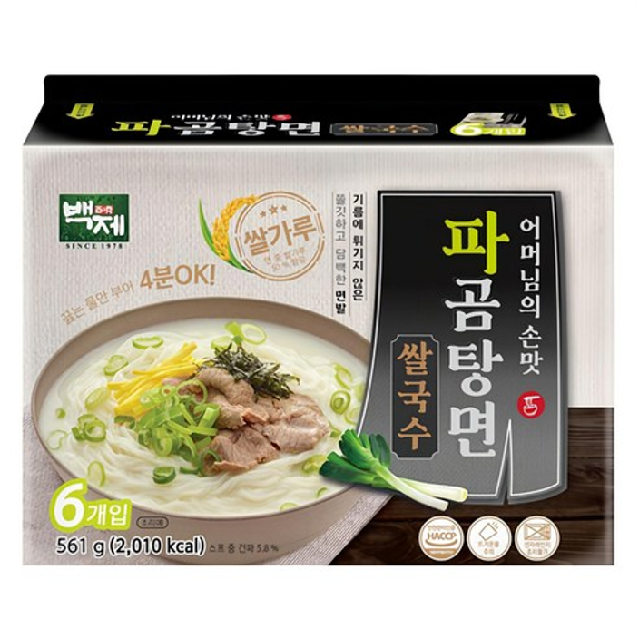 XV052 百濟 即食米粉 - 大蔥牛骨湯 93.5g (1袋6入) EXP:3個月或以上