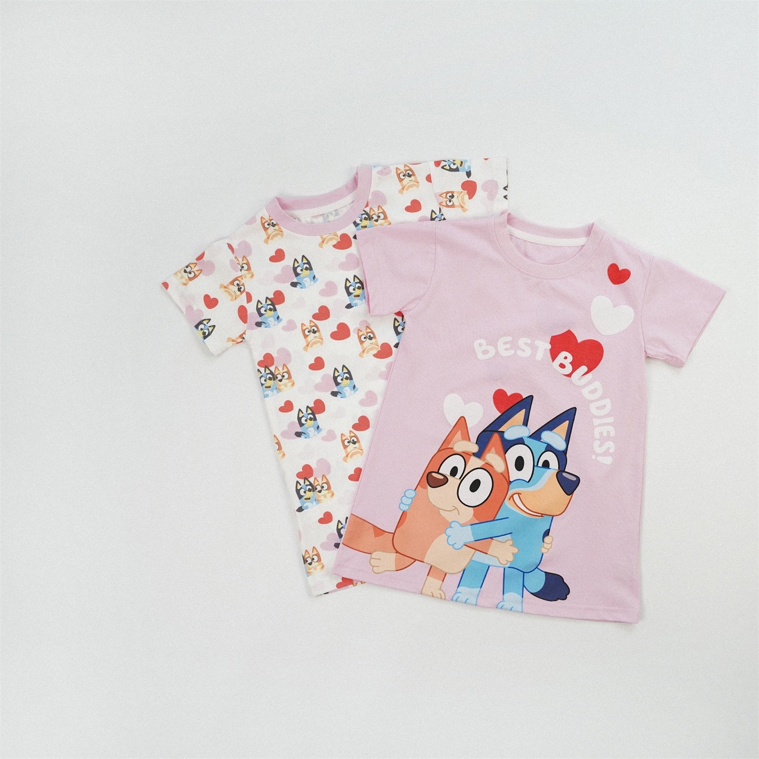 兩色粉嫩狗狗洋裝