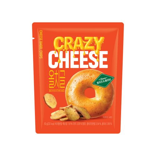 XV072 海太) Crazy Cheese 濃香芝士BAGEL片 50g EXP:3個月或以上