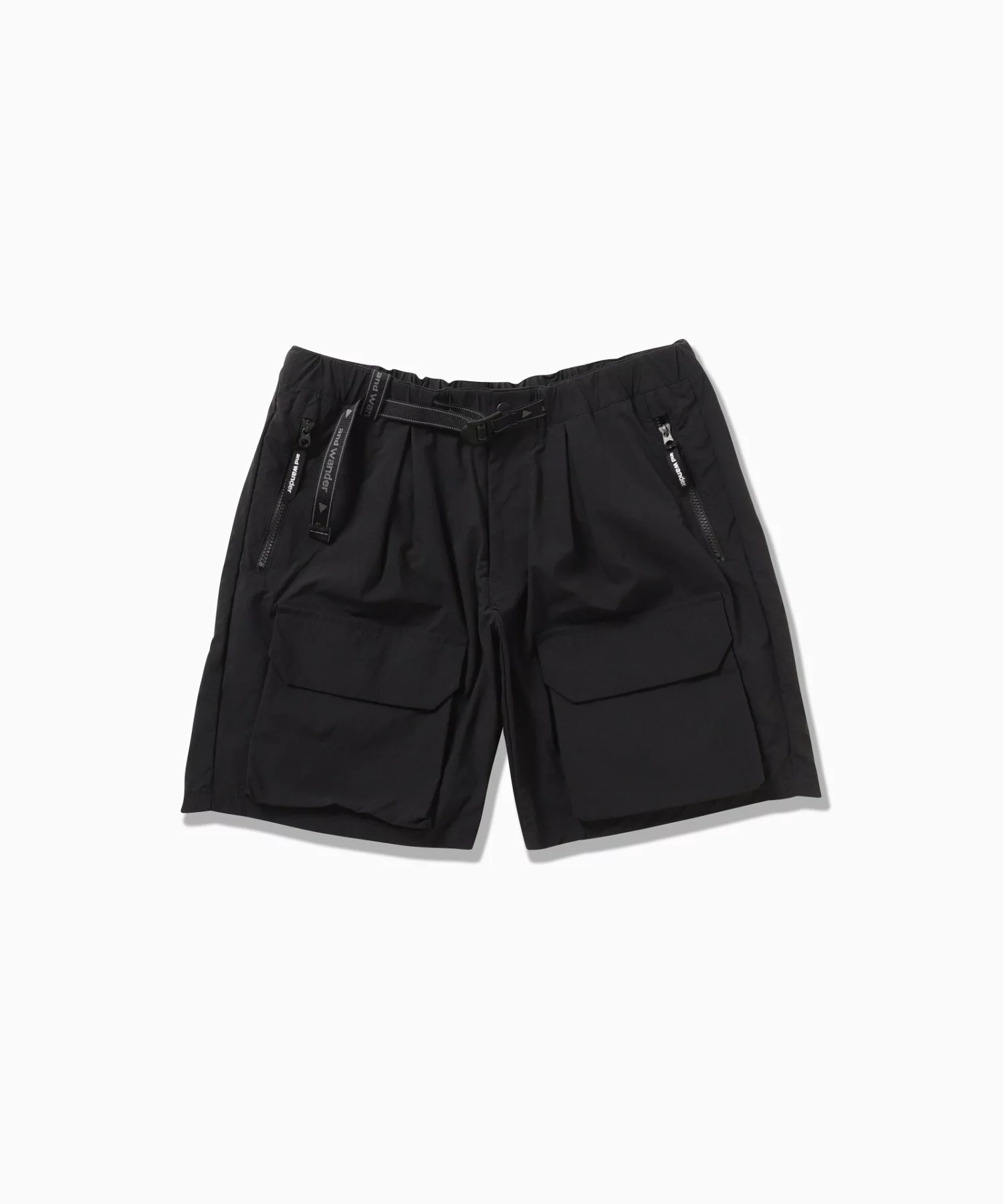and wander｜Twill Short Pants "Black"