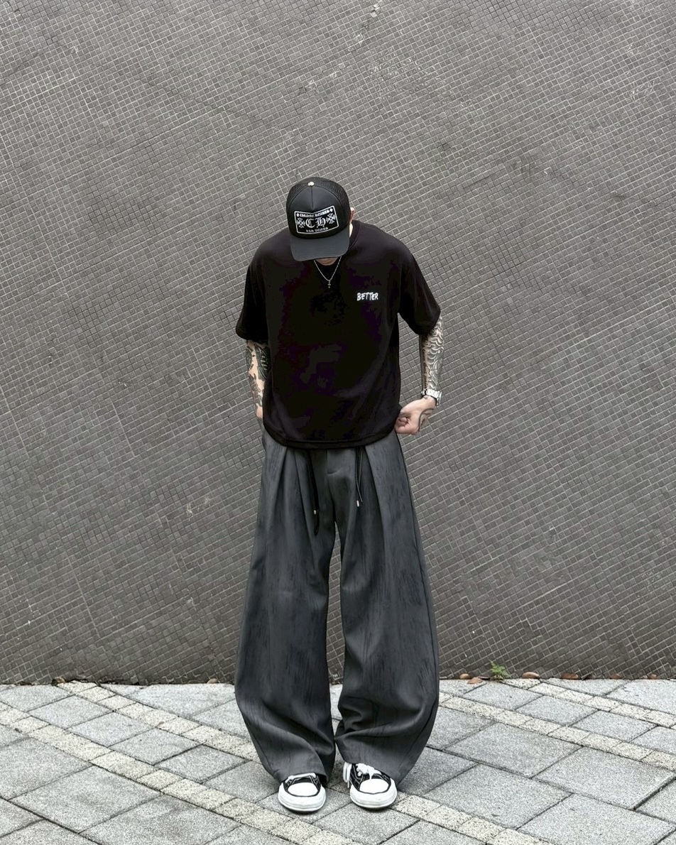 斑駁 西裝 彎刀 西裝褲 彎刀褲