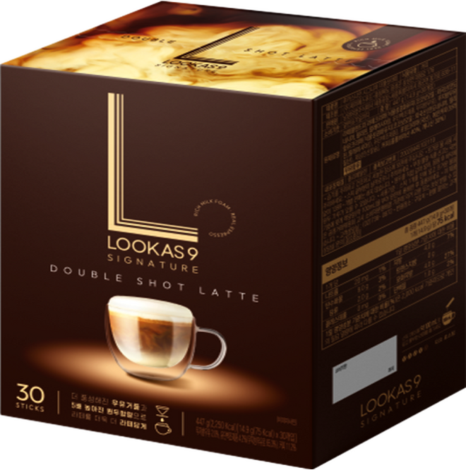 XV113 南陽) Lookas 9 無添加糖高級雙倍特濃拿鐵 1盒30條 EXP:27.06.04