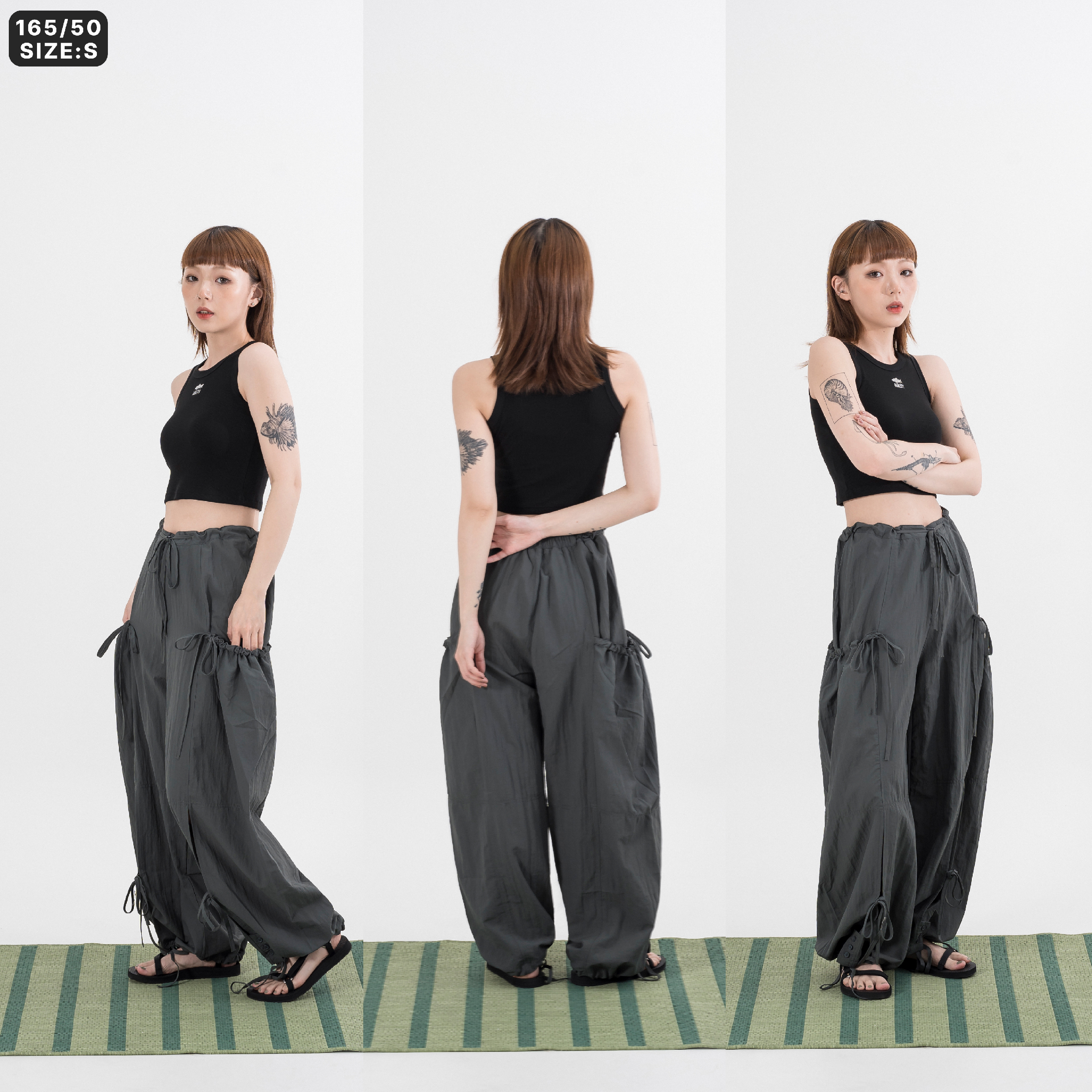 AGILITY MIAO TENCEL™ Lyocell Shadow Rib Tank 女裝 天絲涼感 魚影 背心 [M-V5S]