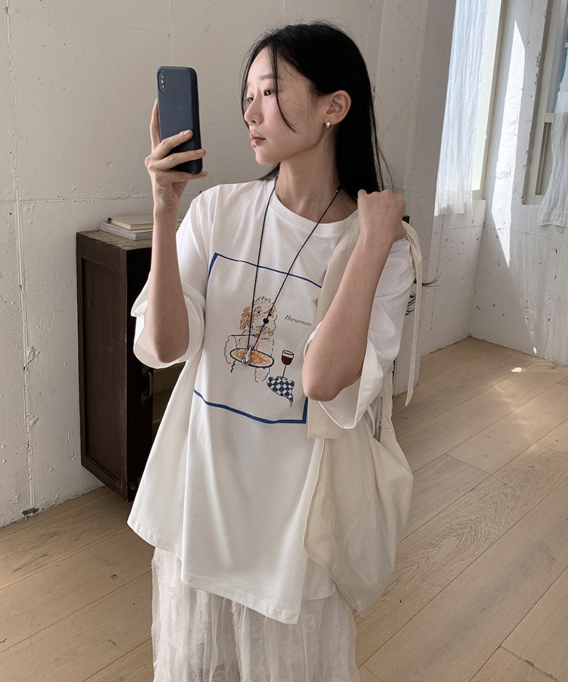 Spaghetti printing 1/2 tee