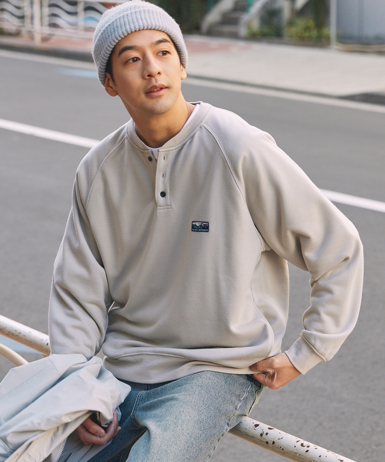 #預購 日本限定 THE CRAFT CREW PRODUCTS UNNOTICE 亨利領 大學TEE 11oz重磅 抗皺 速乾 抗UV 機能毛圈布