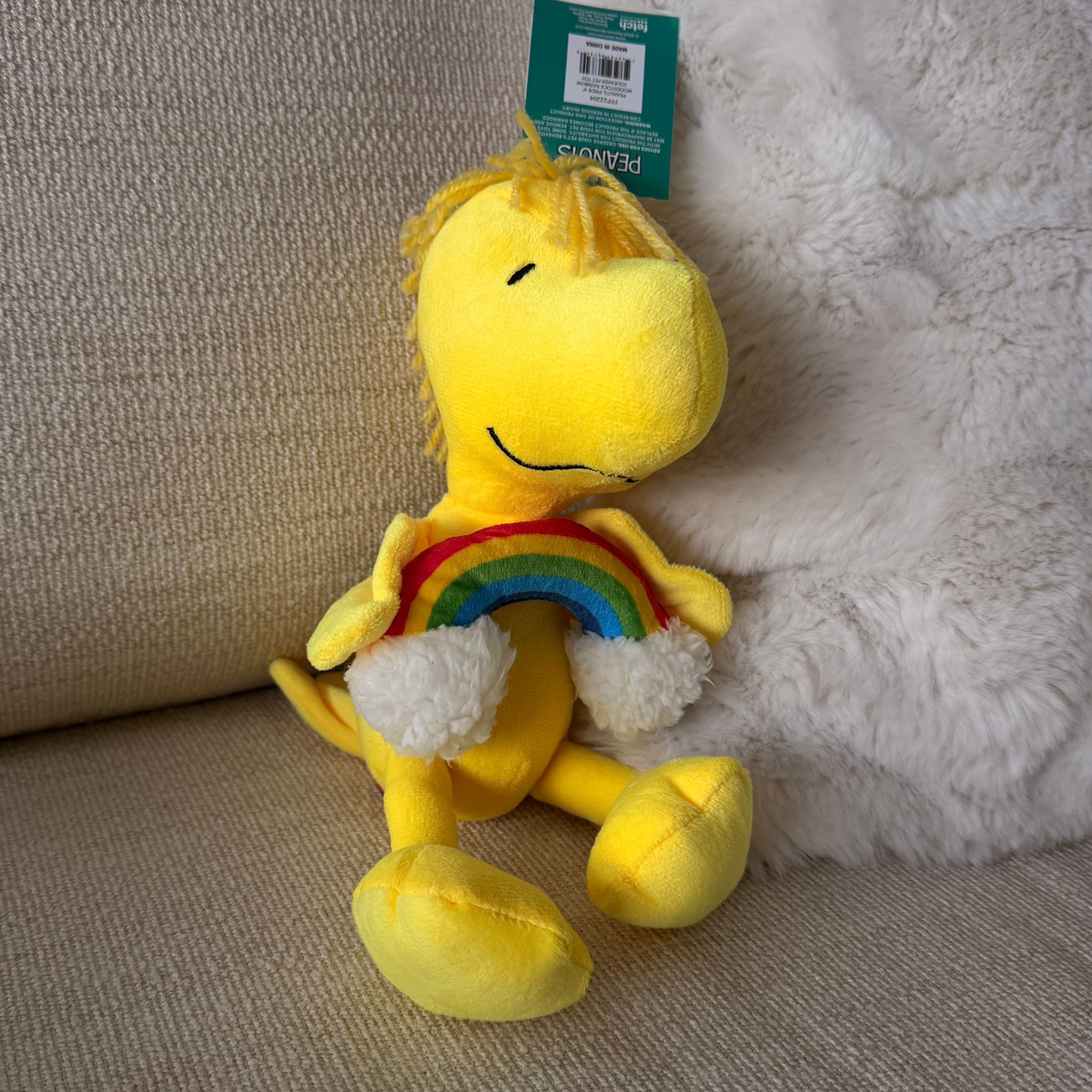 RZ82 彩虹Woodstock 狗狗玩具 (高約8")