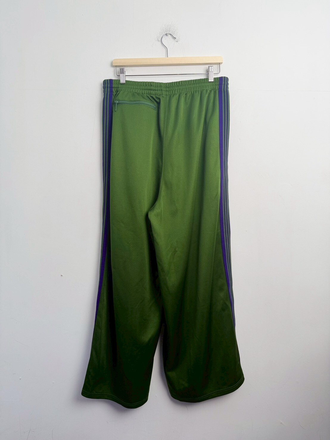NEEDLES H.D. TRACK PANT - POLY SMOOTH GREEN SIZE M