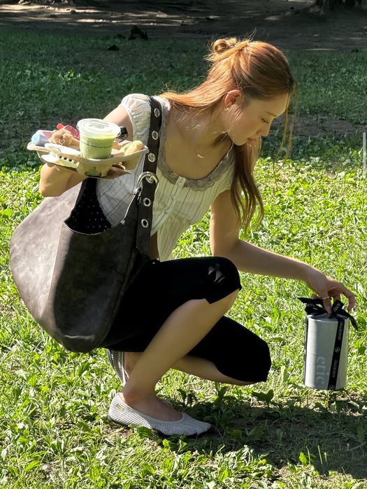 LETERIE 麂皮扣環兩用肩背包 SUEDE