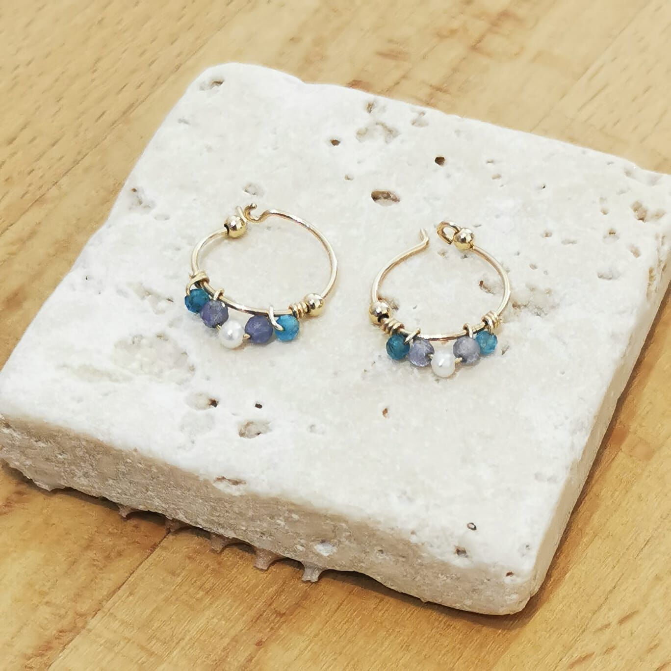 1YA0326-504 [YAY PARIS] Priya Creoles Earring - Mermaid #301padept1127 (EU)