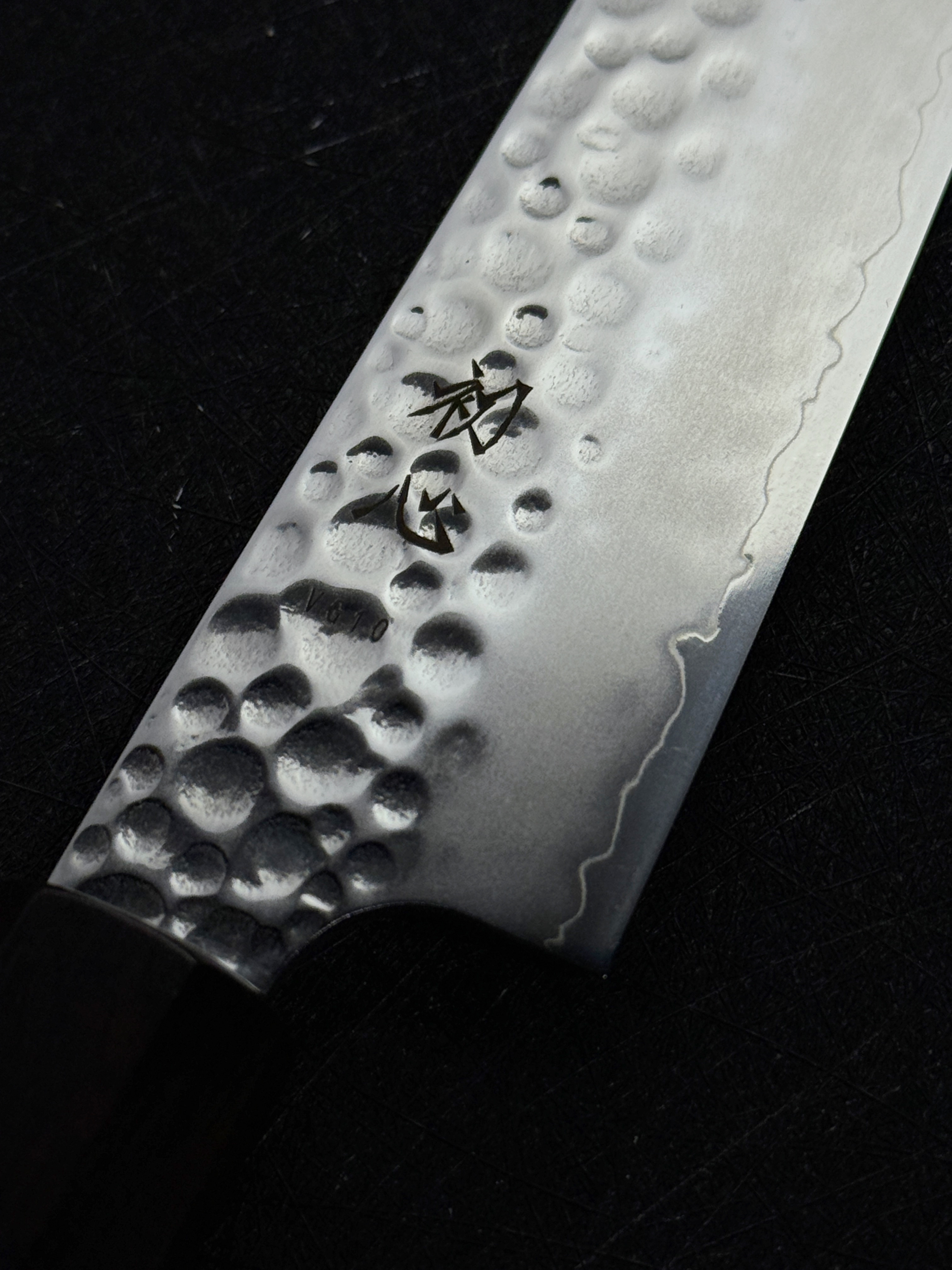 Hatsukokoro Hayabusa VG-10 Tsuchime Petty Ebony Handle