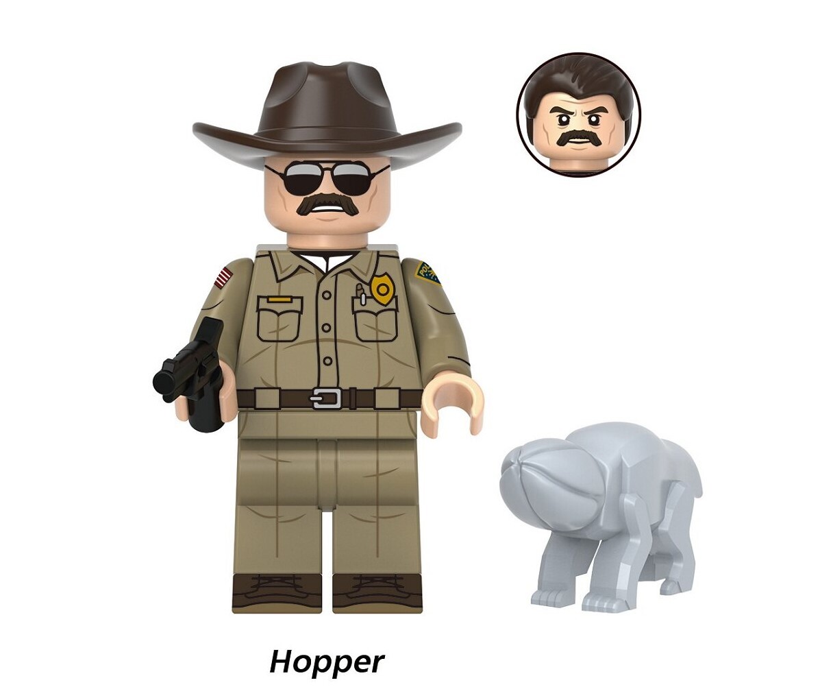 Stranger Things Hopper Custom Minifigures fit Lego G0196 GH0746