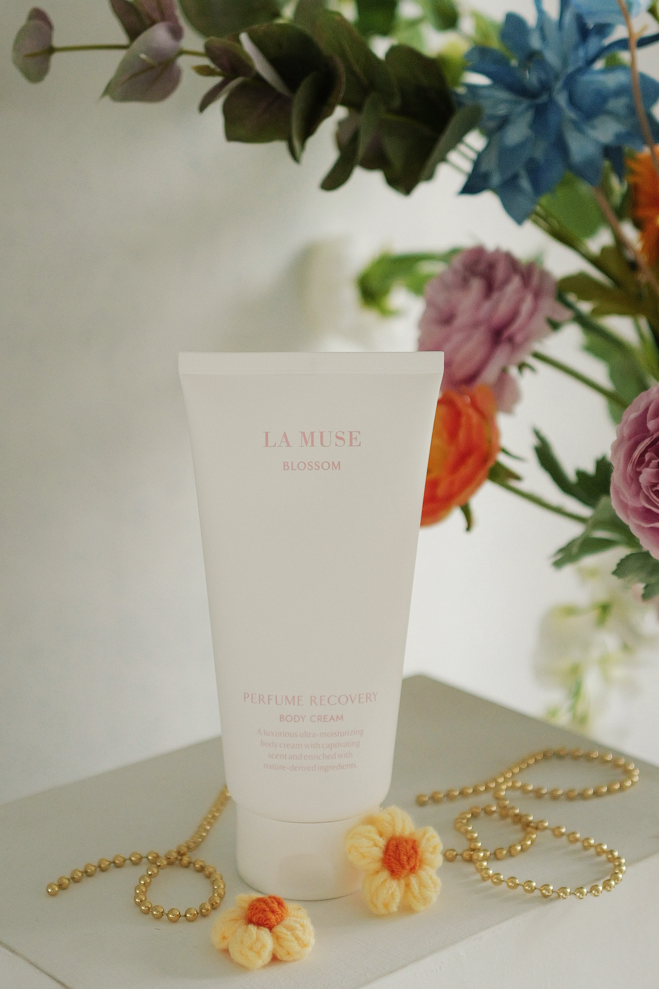 LA MUSE 花漾香水身體乳 300ml (粉色花香)