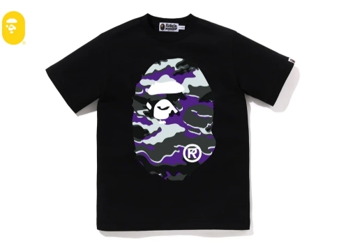 【BAPE童裝】青少年尺寸 0404發售GLITCH WOODLAND CAMO BIG APE HEAD TEE