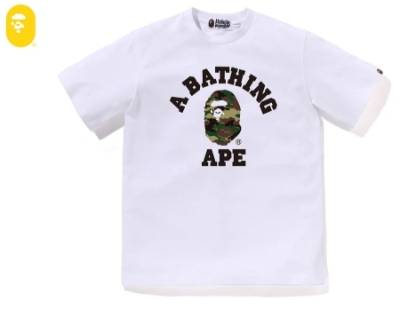 【BAPE童裝】青少年尺寸 0404發售GLITCH WOODLAND CAMO COLLEGE TEE