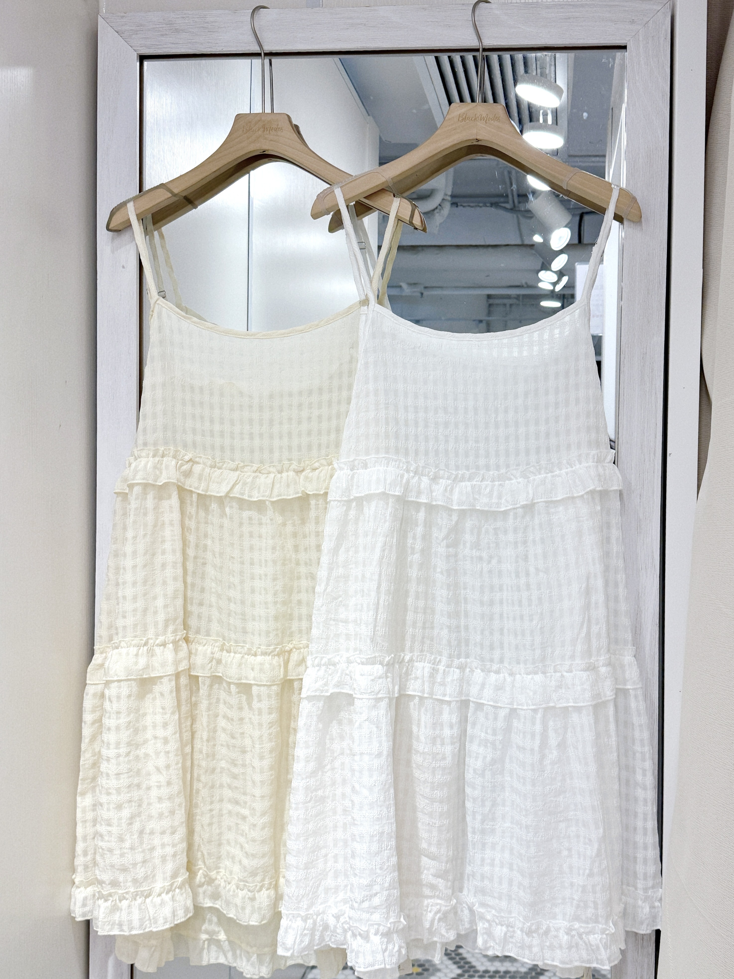 EA1255｜野餐感春日暗格ruffle邊吊帶ops ⸝꙳.˖🌼