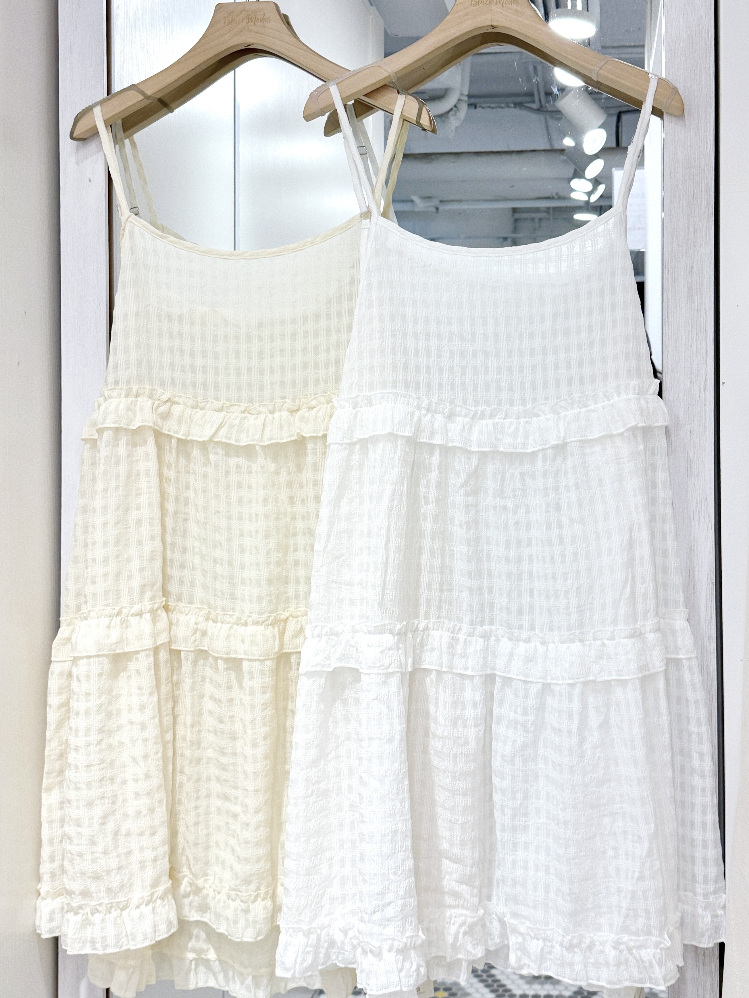 EA1255｜野餐感春日暗格ruffle邊吊帶ops ⸝꙳.˖🌼