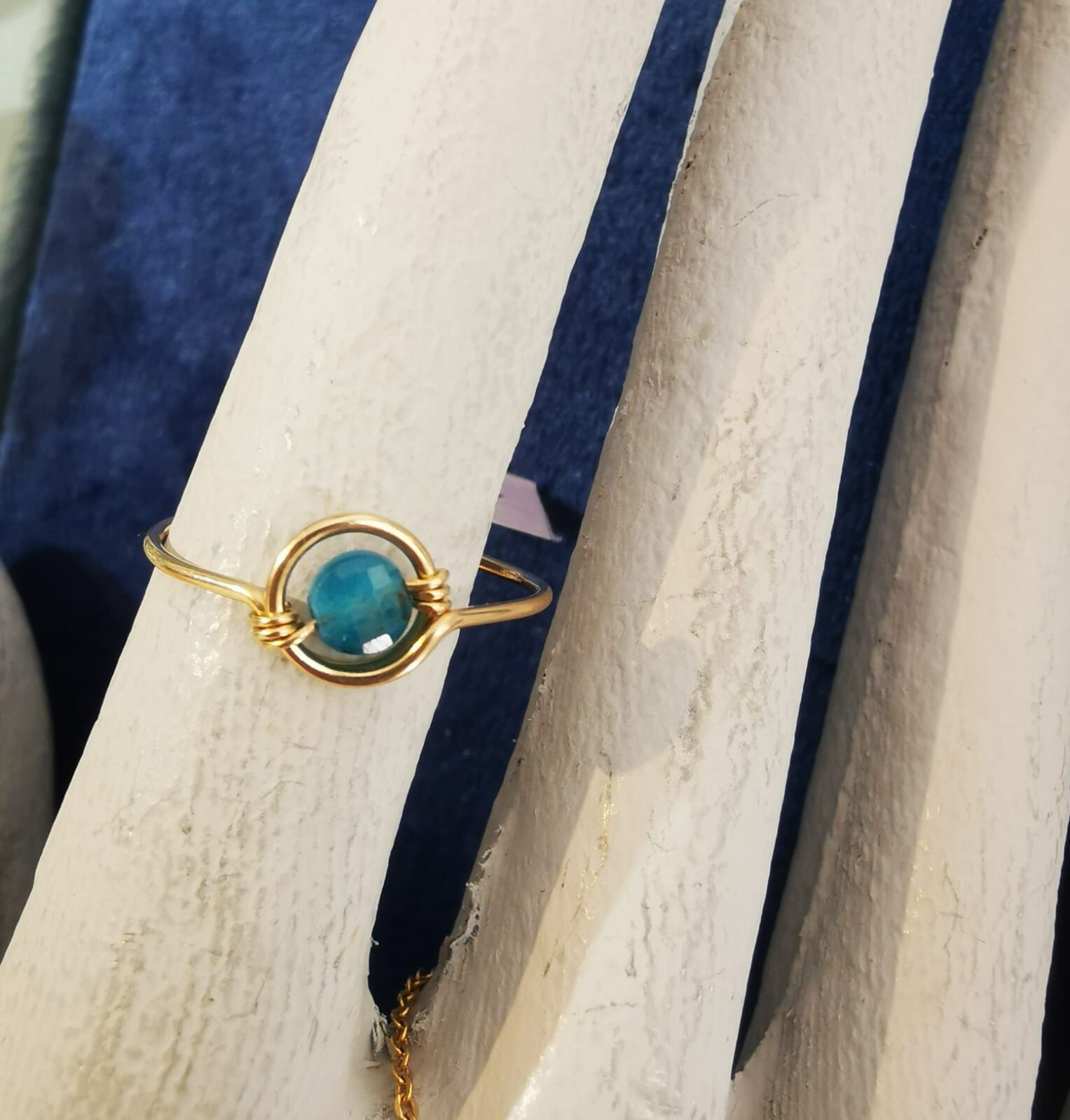 1YA0326-483 [YAY PARIS] Bague Swan - Apatite #100emsw144 (EU)
