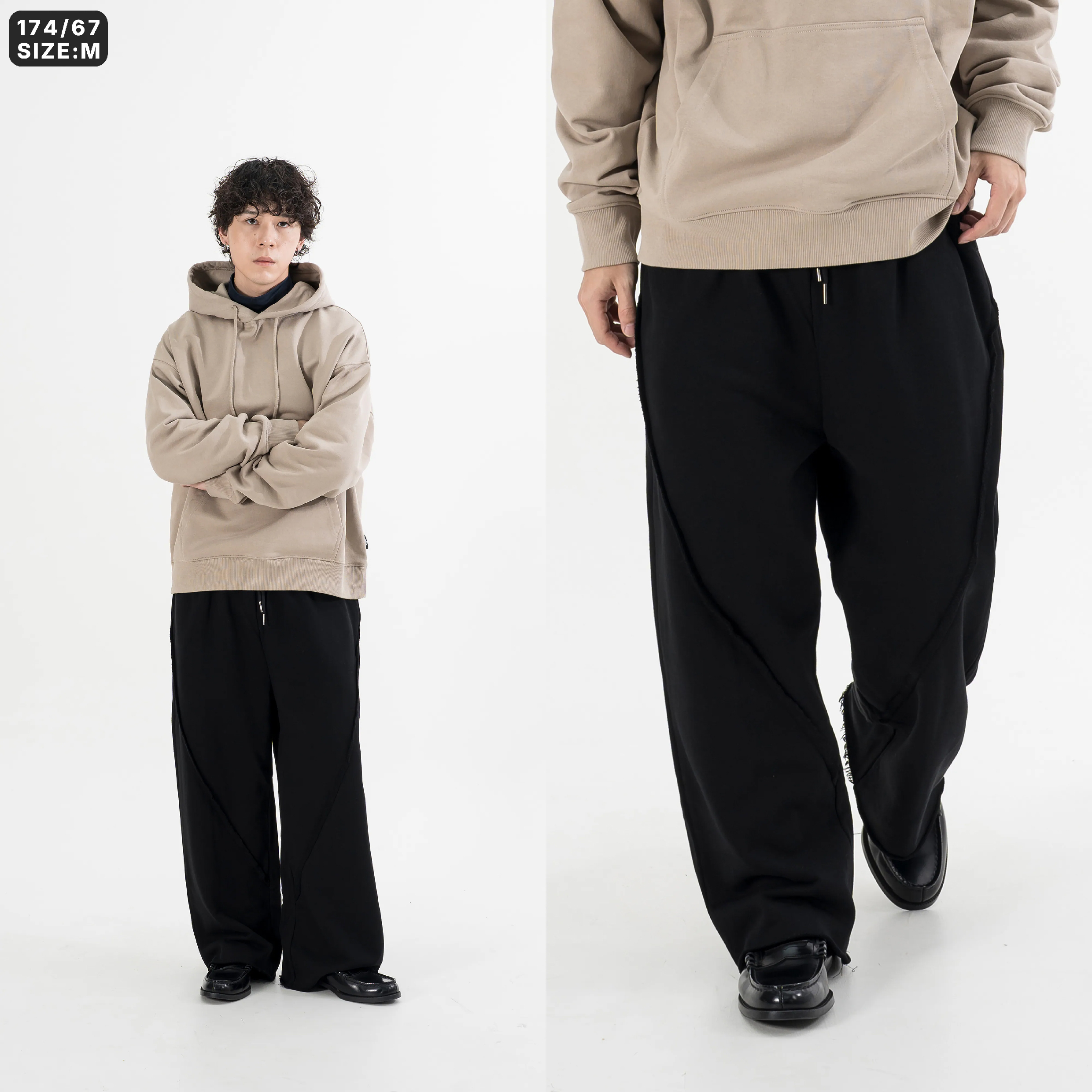 AGILITY Sweat Rough Edge Set 毛邊套裝 棉褲 [M-P55]