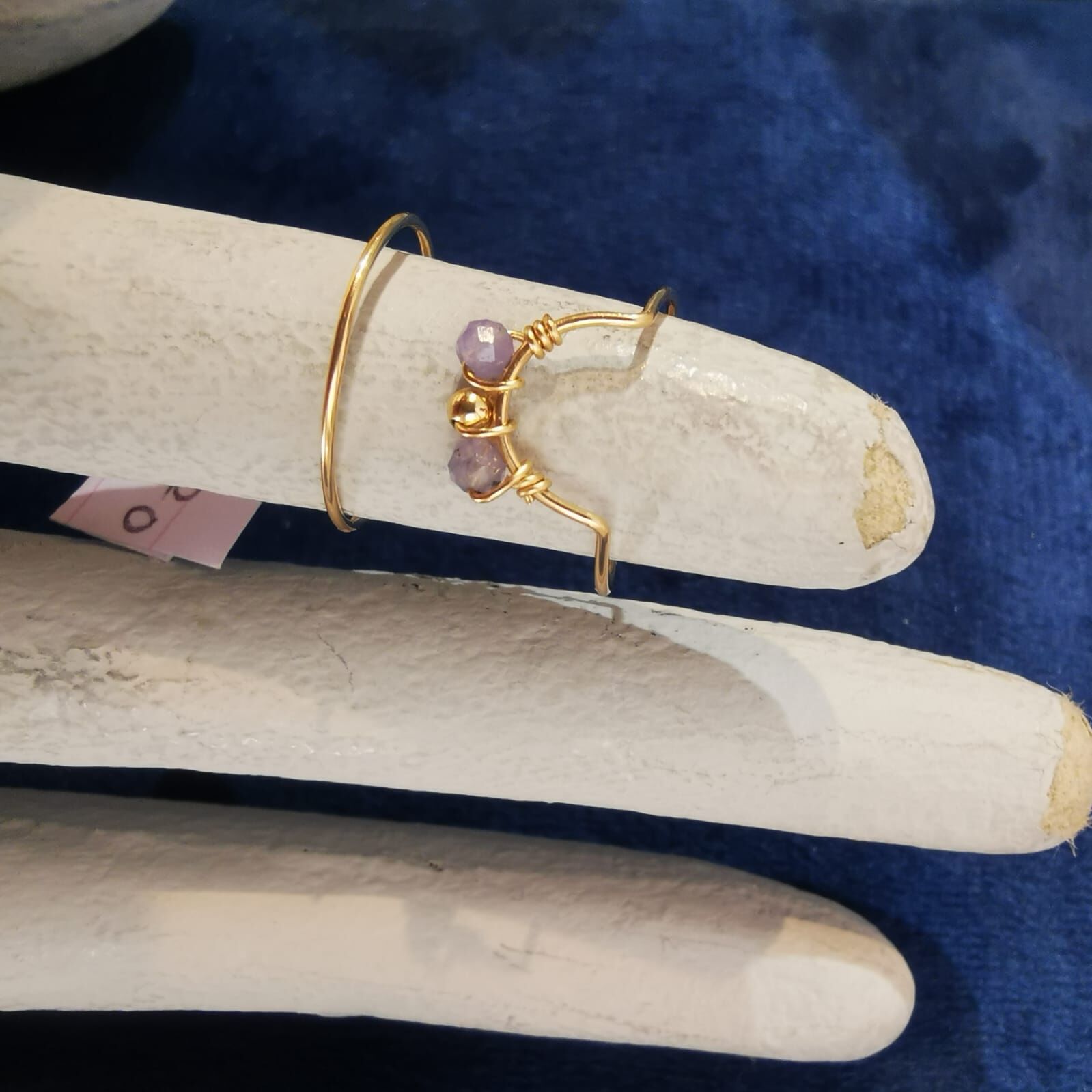 1YA0326-480 [YAY PARIS] Weaving Nail Ring - Tanzanite #120sifr107 (EU)