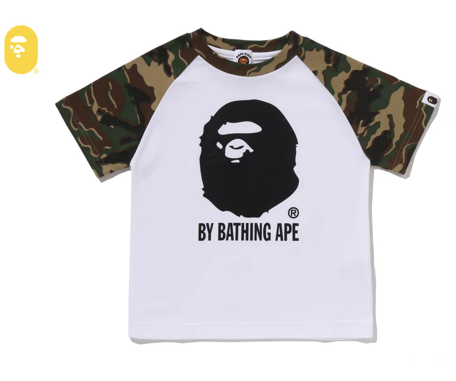 【BAPE童裝】0404發售GLITCH WOODLAND CAMO BY BATHING APE TEE