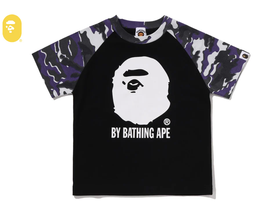 【BAPE童裝】0404發售GLITCH WOODLAND CAMO BY BATHING APE TEE