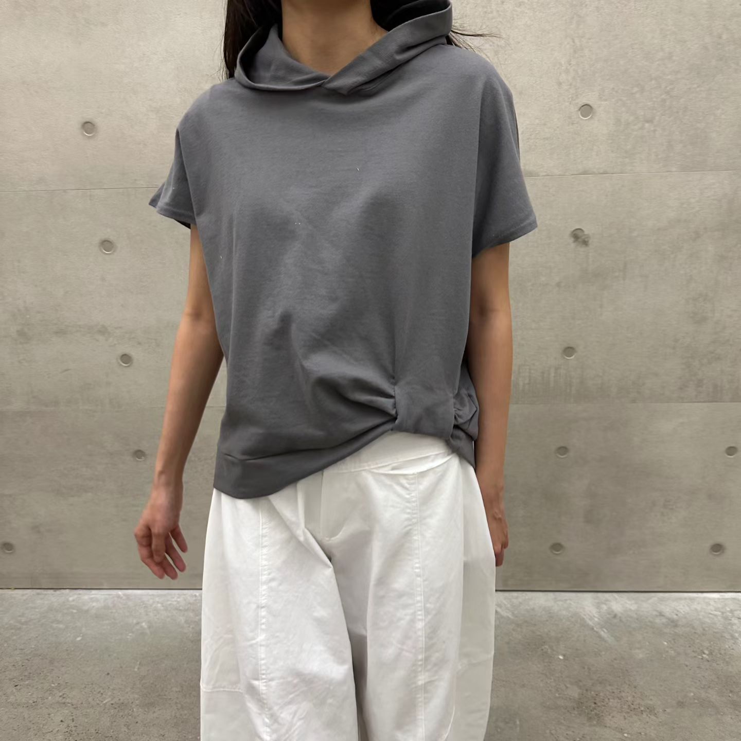 EY6004 蝴蝶扭結連帽上衣