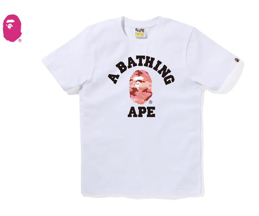 【BAPE女生】0404發售GLITCH WOODLAND CAMO COLLEGE TEE
