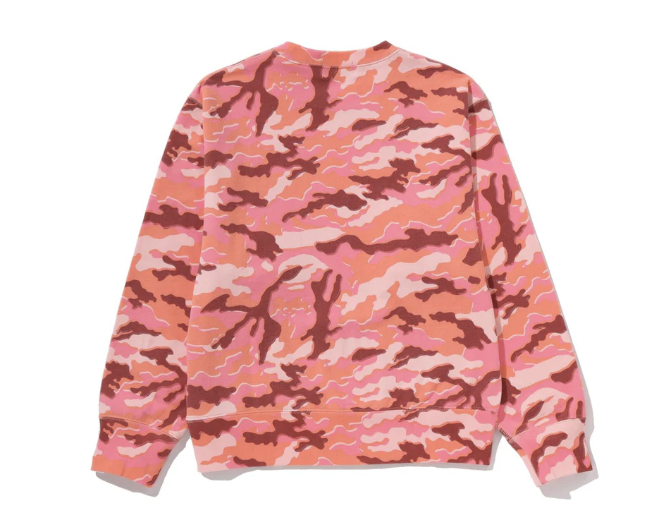 【BAPE女生】0404發售GLITCH WOODLAND CAMO BY BATHING APE CREWNECK SWEATSHIRT