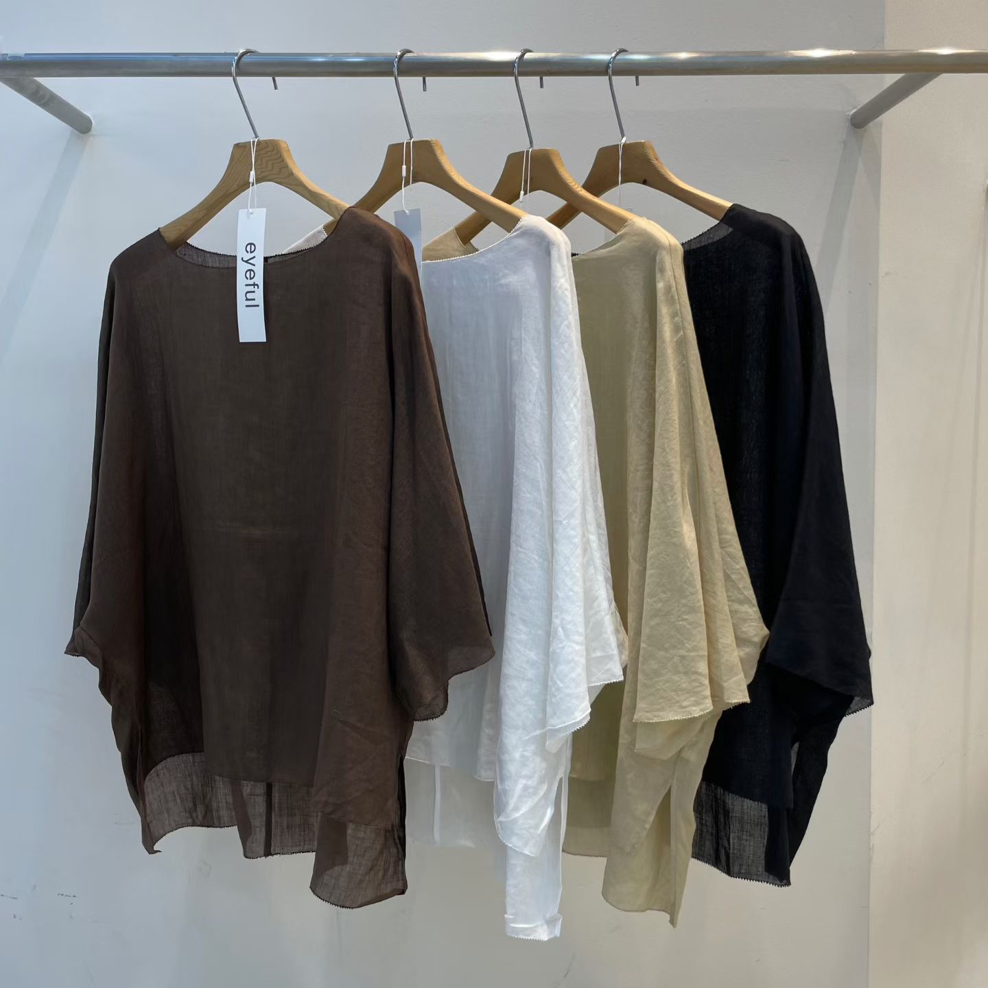 EY6007 雪紡紗飄逸微透上衣