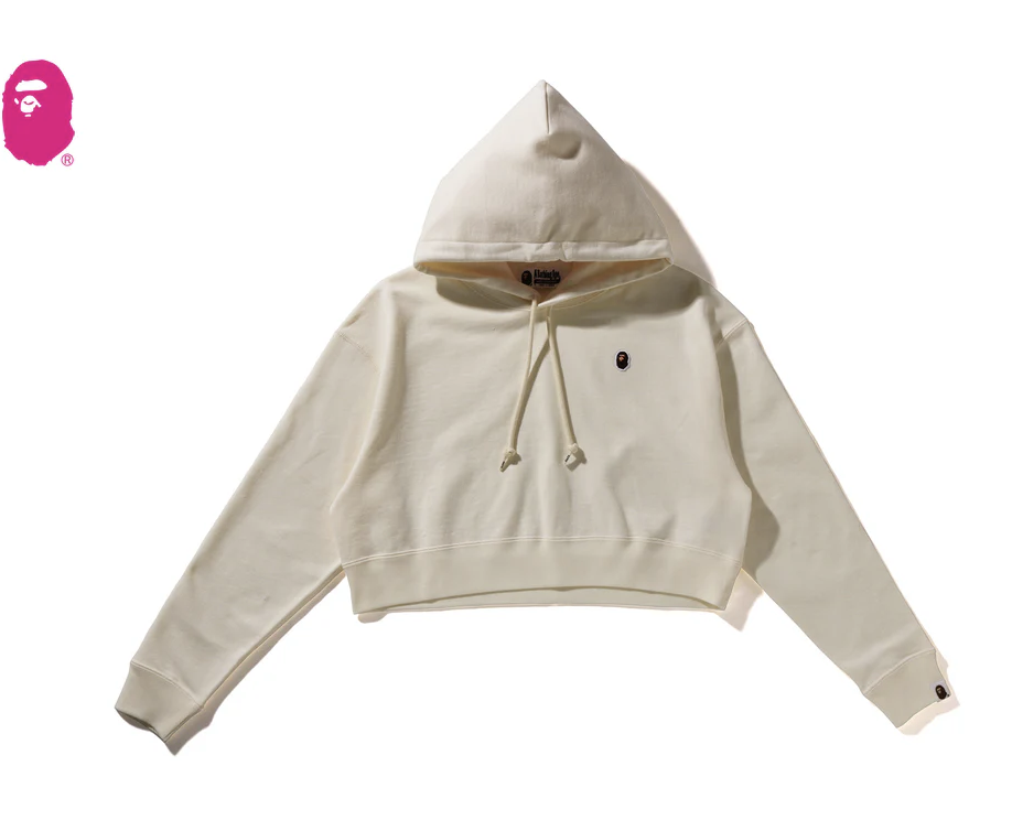 【BAPE女生】0404發售APE HEAD ONE POINT CROPPED PULLOVER HOODIE