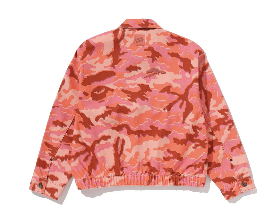 【BAPE女生】0404發售GLITCH WOODLAND CAMO BATHING APE LOGO WORKER JACKET
