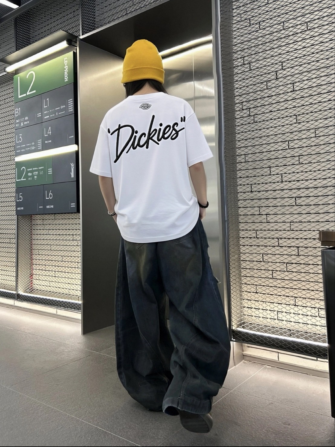 DICKIES 美式 刺繡 草寫 圓領 短袖T