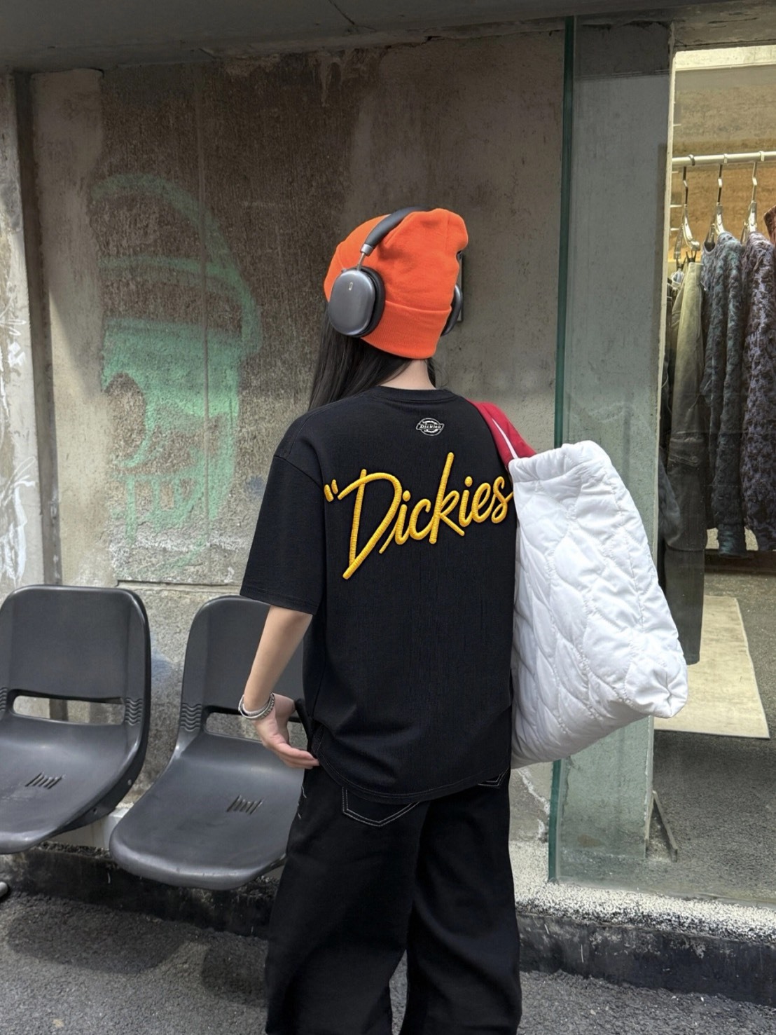 DICKIES 美式 刺繡 草寫 圓領 短袖T