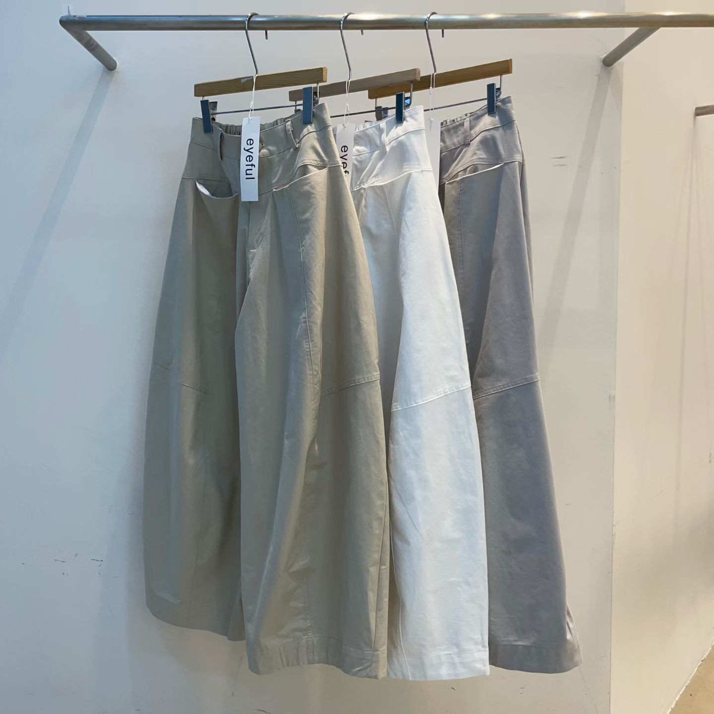 EY6013 後橡筋大口袋滑料休閑褲