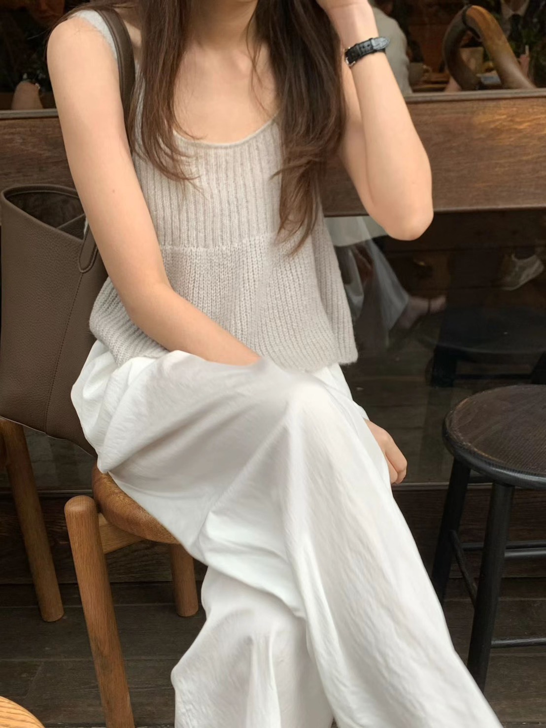 柔軟針織傘狀背心