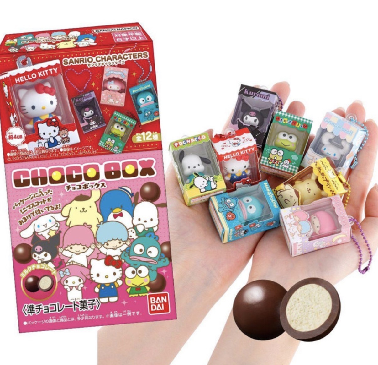 【日本搶爆】JP Sanrio 迷你模型盒吊飾 連朱古力 0820 TK260406
