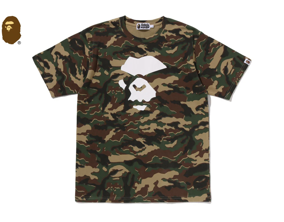 【BAPE】0404發售GLITCH WOODLAND CAMO MAD FACE TEE