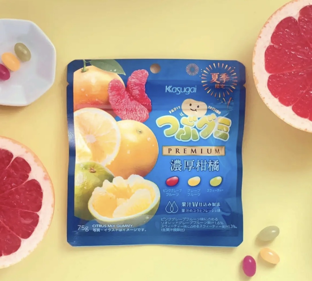 【期間限定】JP Premium 濃厚柑橘 3味軟糖 4395 TK260406