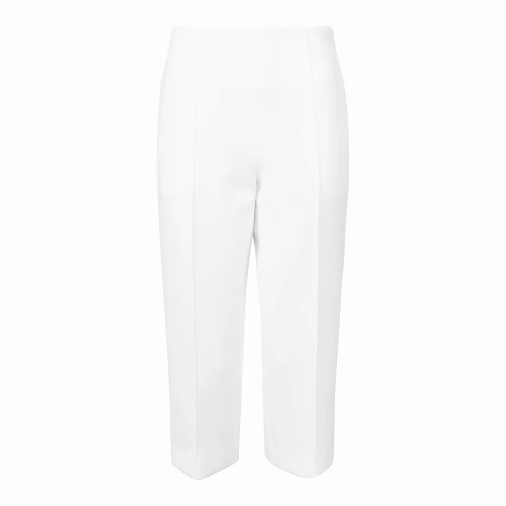 1EA0408-189 [EDWARD ACHOUR] Architectural White Capris #100918/1063 (EU)