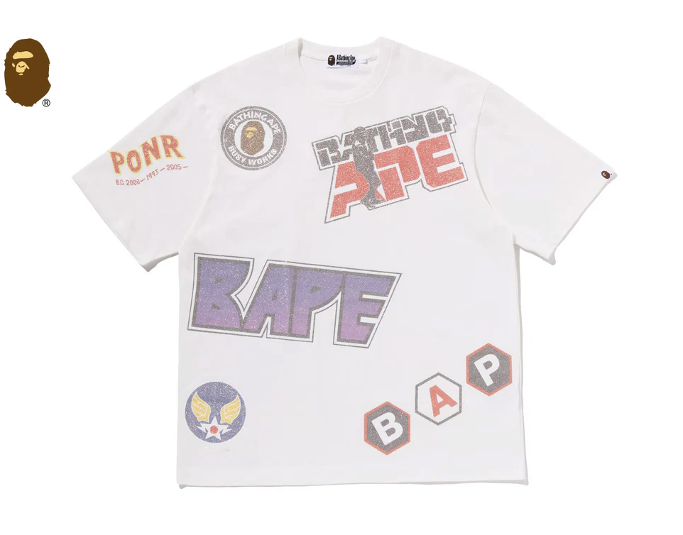 【BAPE】0404發售 寬版 MULTI ARCHIVE MOTIF RELAXED FIT TEE