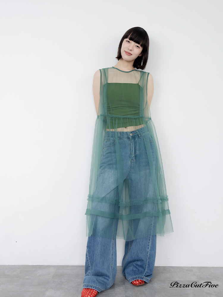 造型透膚背心洋裝 PizzaCutFive PCF262486060