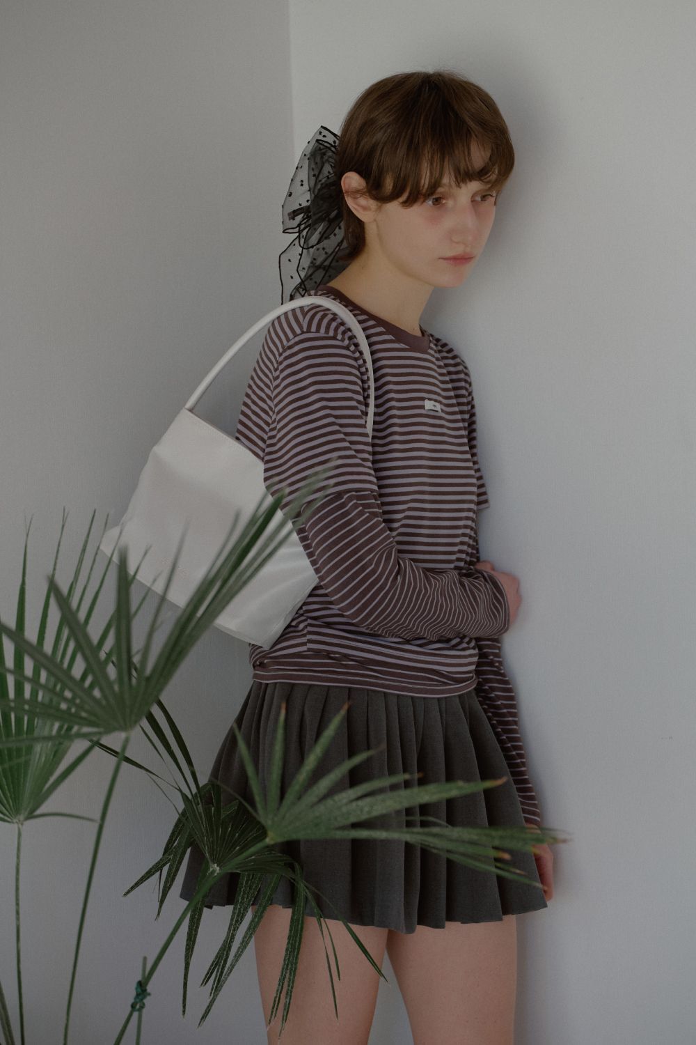 LETERIE 刺繡 Logo 托特包 白色 LETERIE LOGO EMBROIDERY TOTE BAG_WHITE