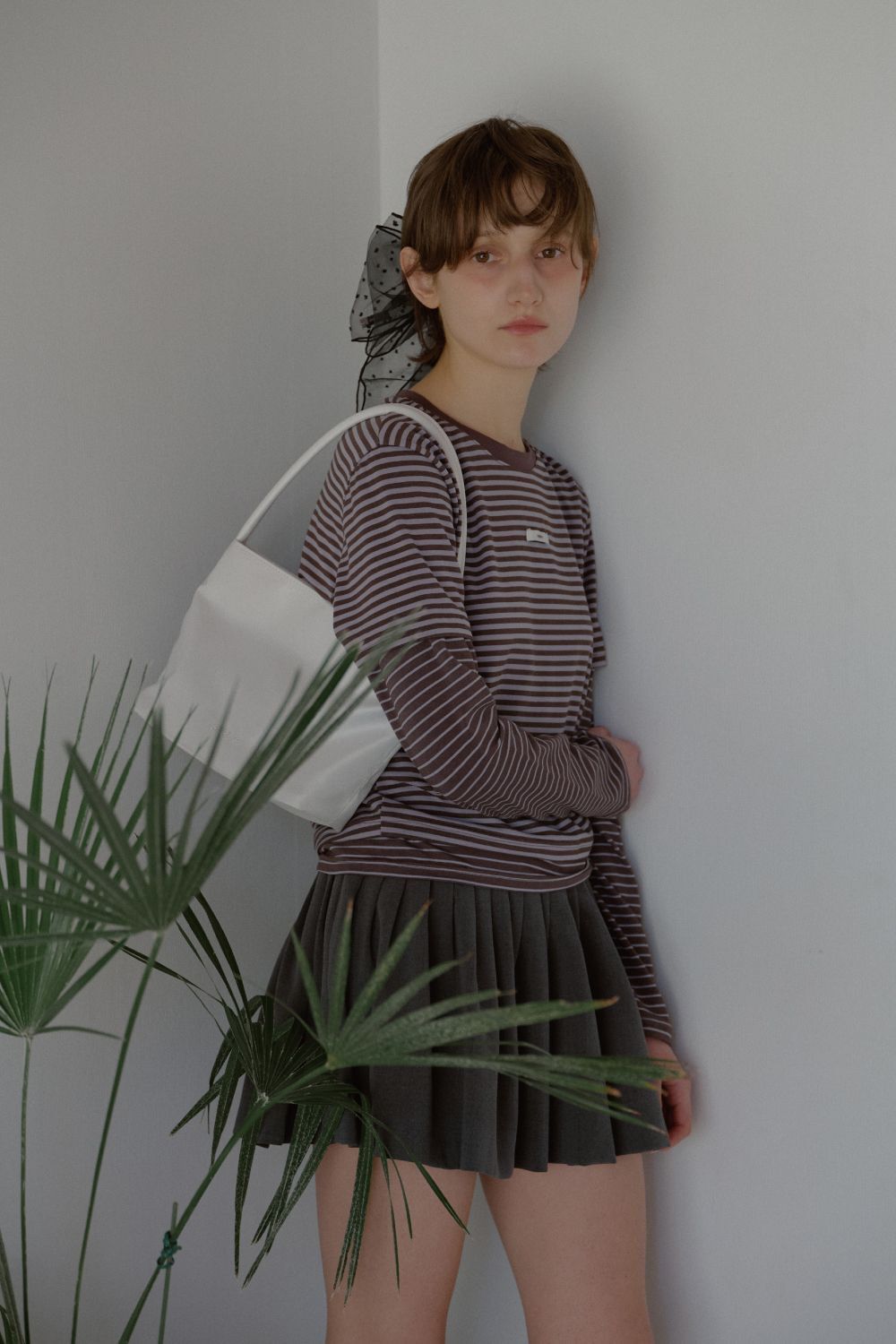 LETERIE 刺繡 Logo 托特包 白色 LETERIE LOGO EMBROIDERY TOTE BAG_WHITE