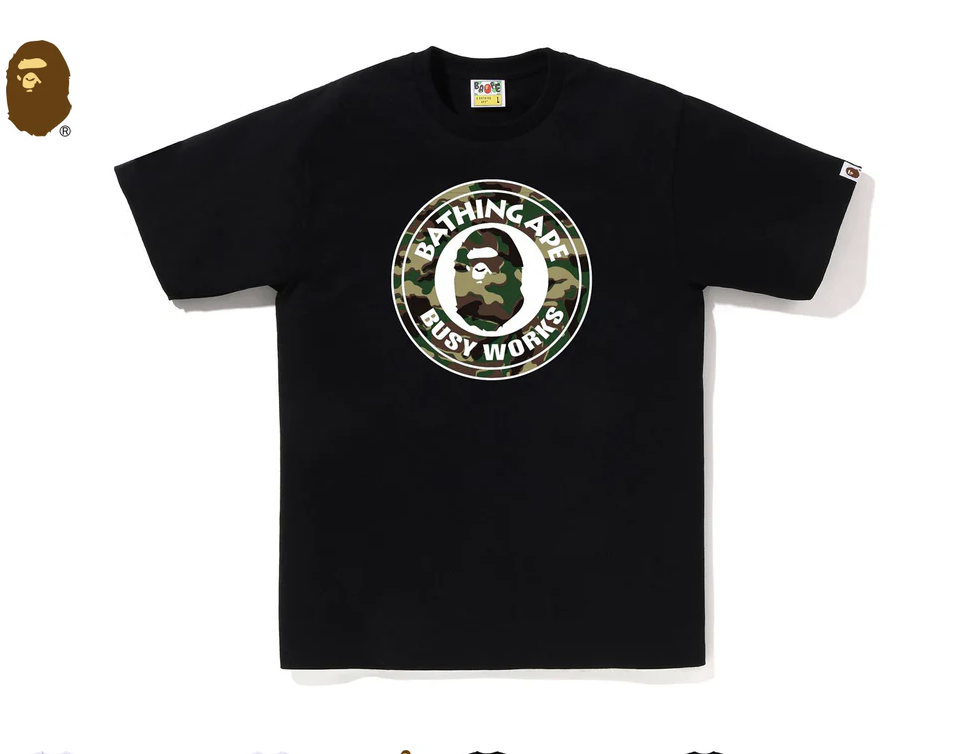 【BAPE】0404發售GLITCH WOODLAND CAMO BUSY WORKS TEE