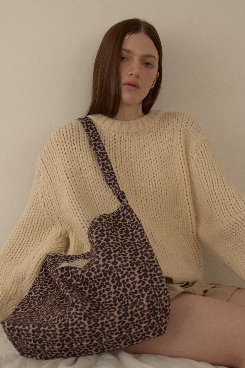 LETERIE 豹紋斜背包 棕色 LEOPARD